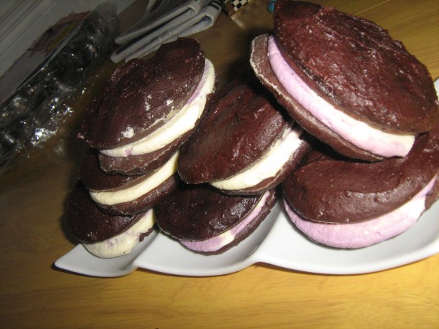 Giant  chocolate whoopie pies