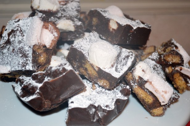 Festive rocky road bars