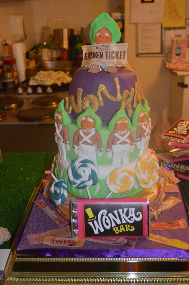 MY WONKA TIERED CAKE